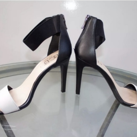 BCBG Paris Black & White Stiletto Heels - Picture 2 of 4